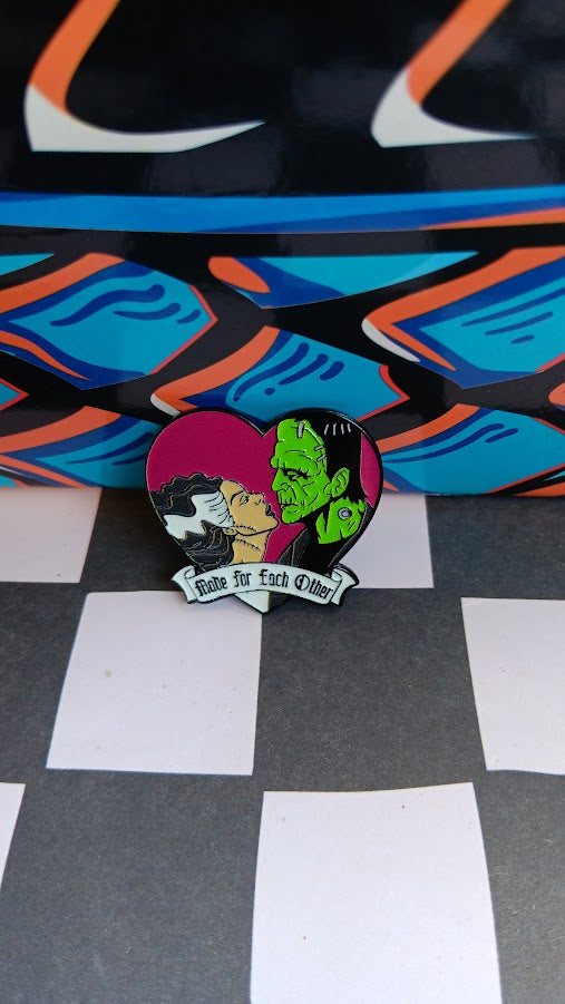 Made for Each Other (Bride & Monster Pin)