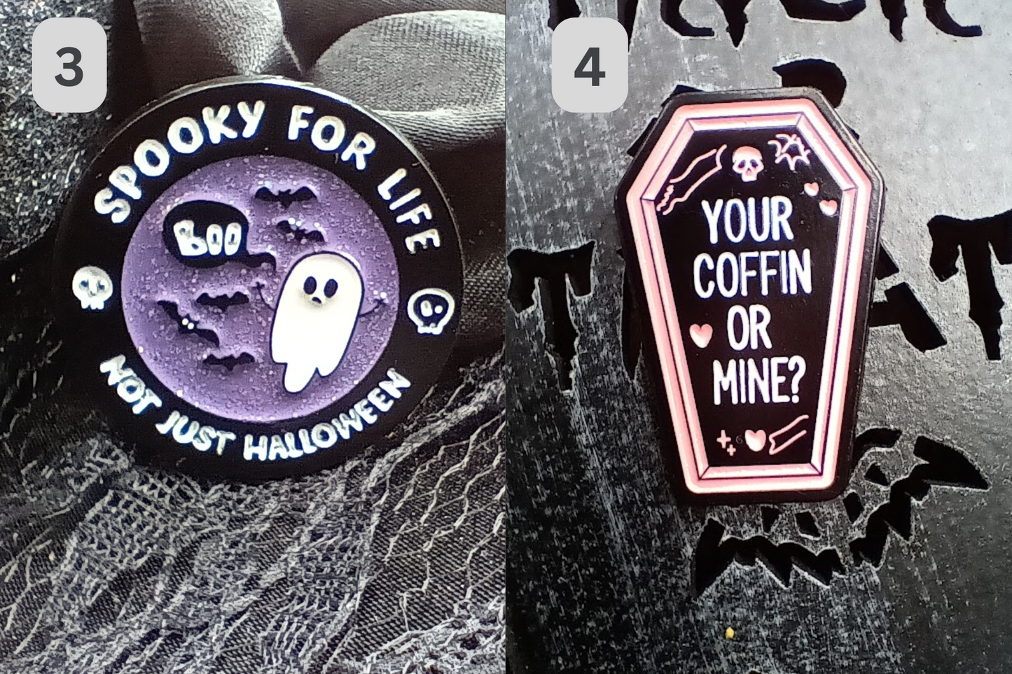 Spooky Enamel Pins