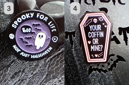 Spooky Enamel Pins