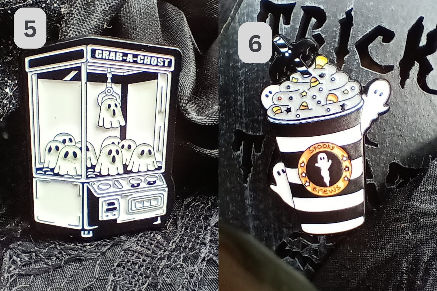 Spooky Enamel Pins