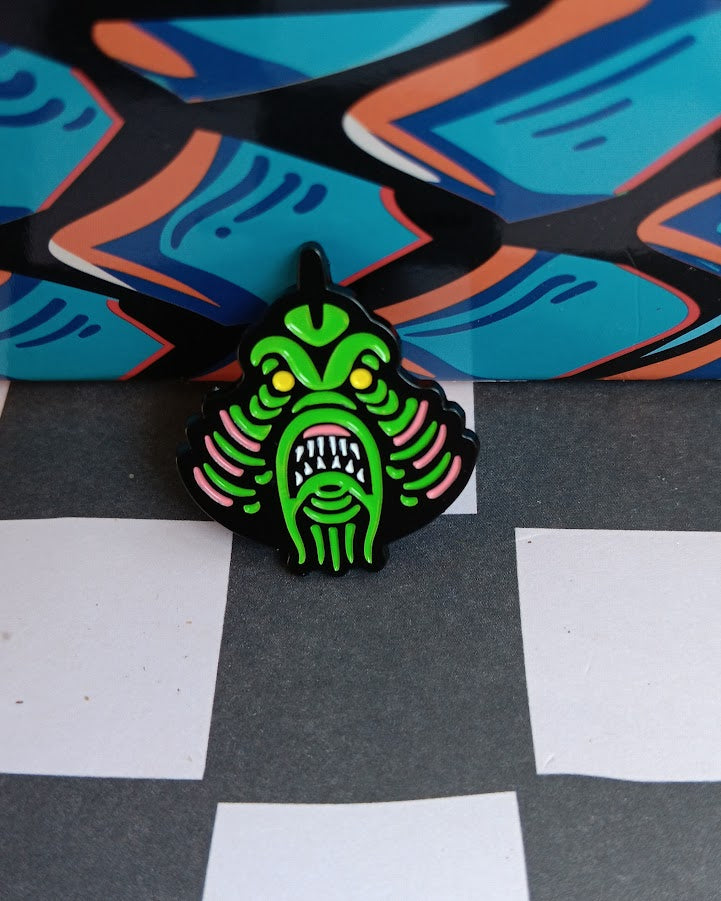 Neon Maw Enamel Pin