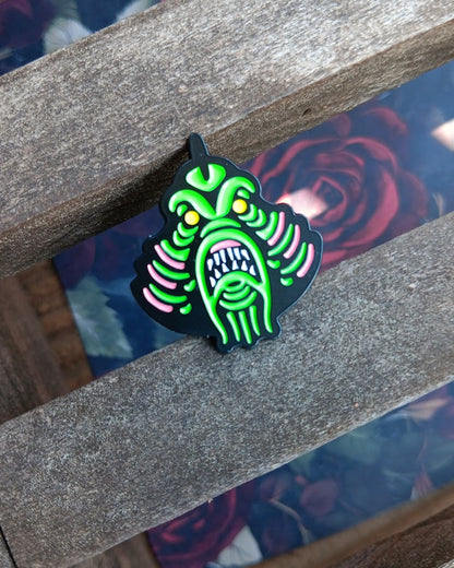 Neon Maw Enamel Pin