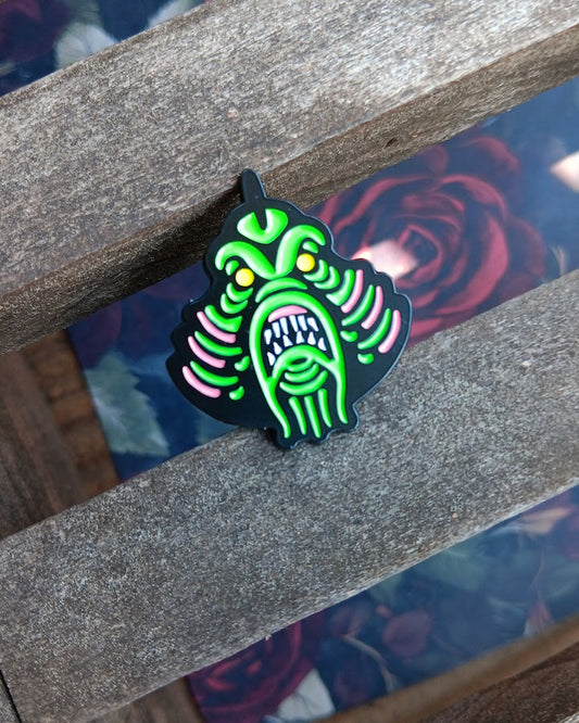 Neon Maw Enamel Pin