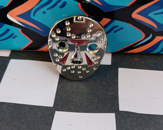 Jason Glam Gore Mask Pin